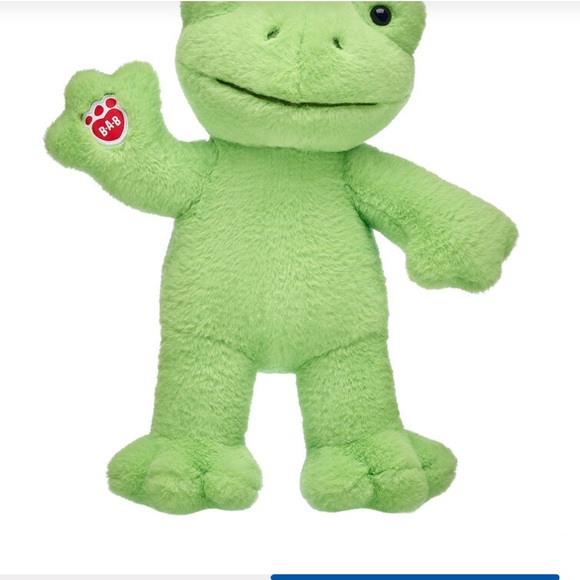 BUILD A BEAR. 🐻 Spring Green Frog Stuffed Animal‼️‼️ - Picture 2 of 2